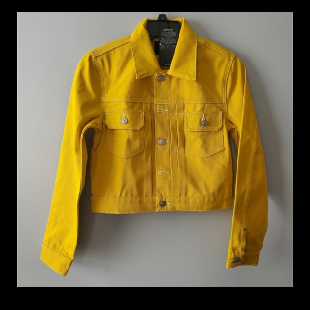 HUDSON Jeans Lola Shrunken Trucker Jacket.…